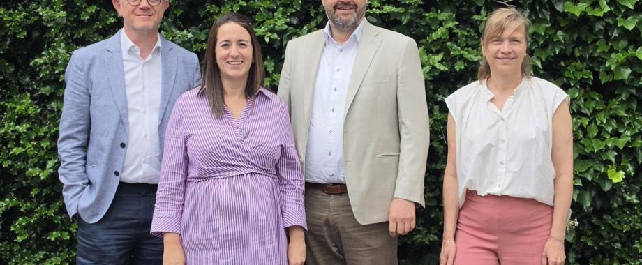 Sven Stevens met collega’s van Premed-Arvion Groep