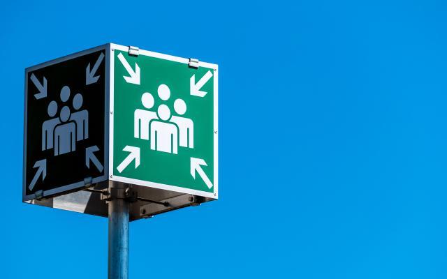 pictogram verzamelplaats